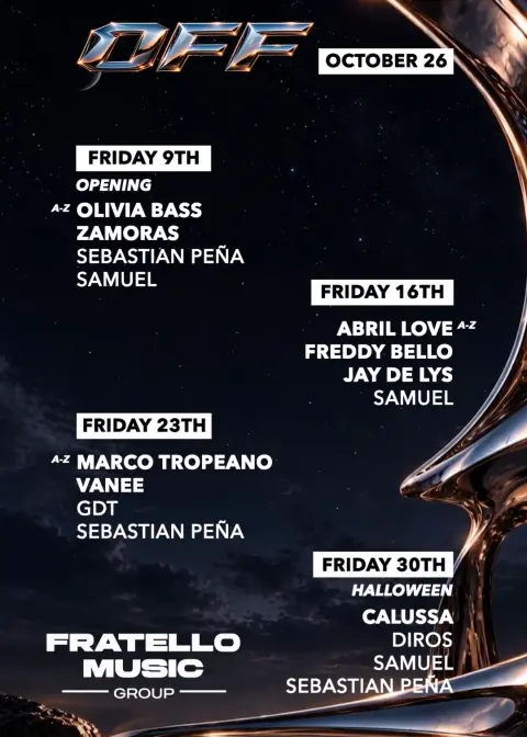 OFF & FRATELLO pres Calussa [HALLOWEEN] at Nix