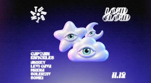Loud Cloud Invites: Captain Knuckles Club Room • 1112