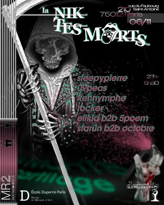 LA 'NIK TES MORTS' Mourirdeux x Duperré